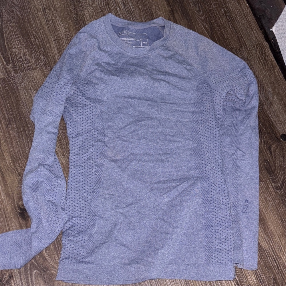 Figs Purple Long Sleeve under scrub Top